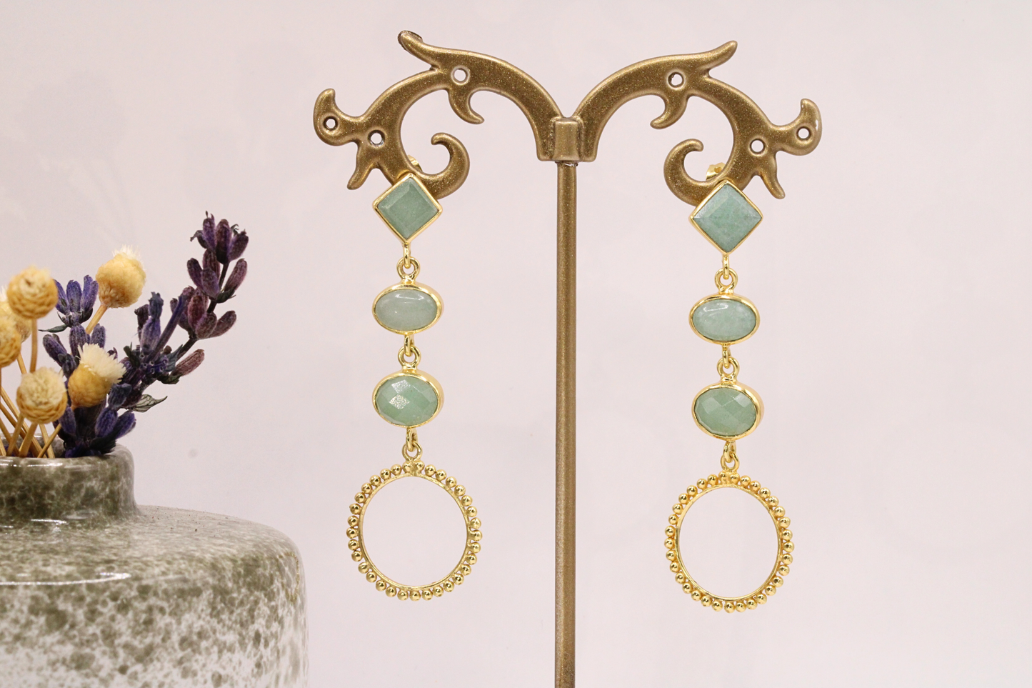 Boucles d’oreilles en acier inoxydable  – Beauté naturelle et charme intemporel