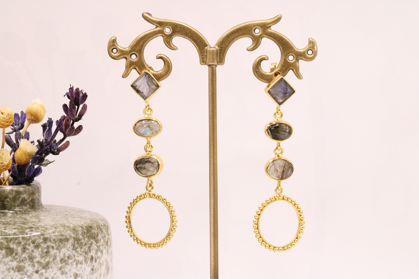 Boucles d’oreilles en acier inoxydable  – Beauté naturelle et charme intemporel