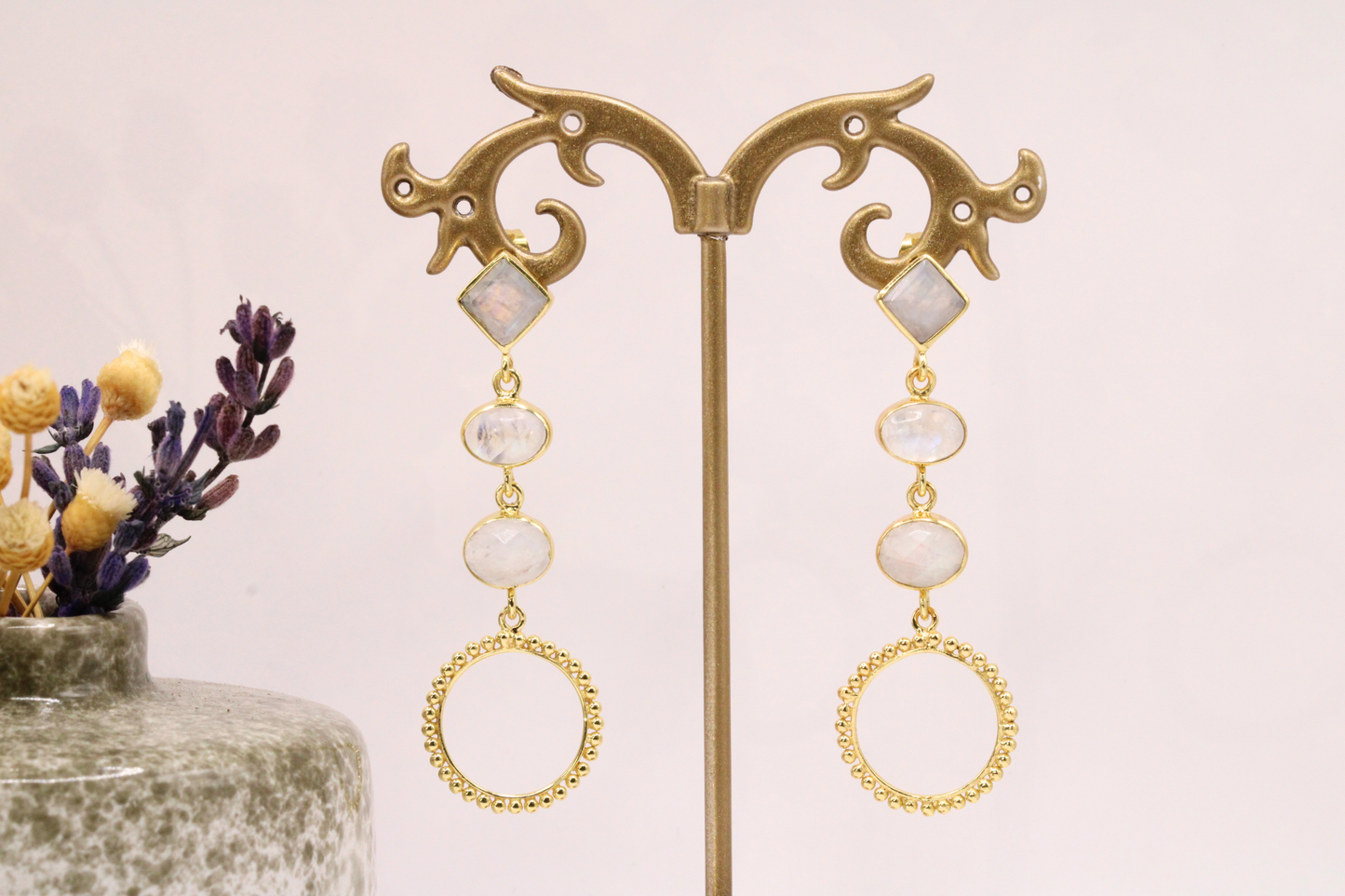 Boucles d’oreilles en acier inoxydable  – Beauté naturelle et charme intemporel