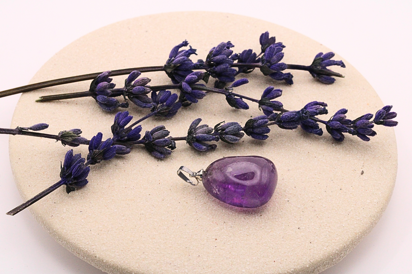 Pendentif pierre roulée en pierres naturelles
