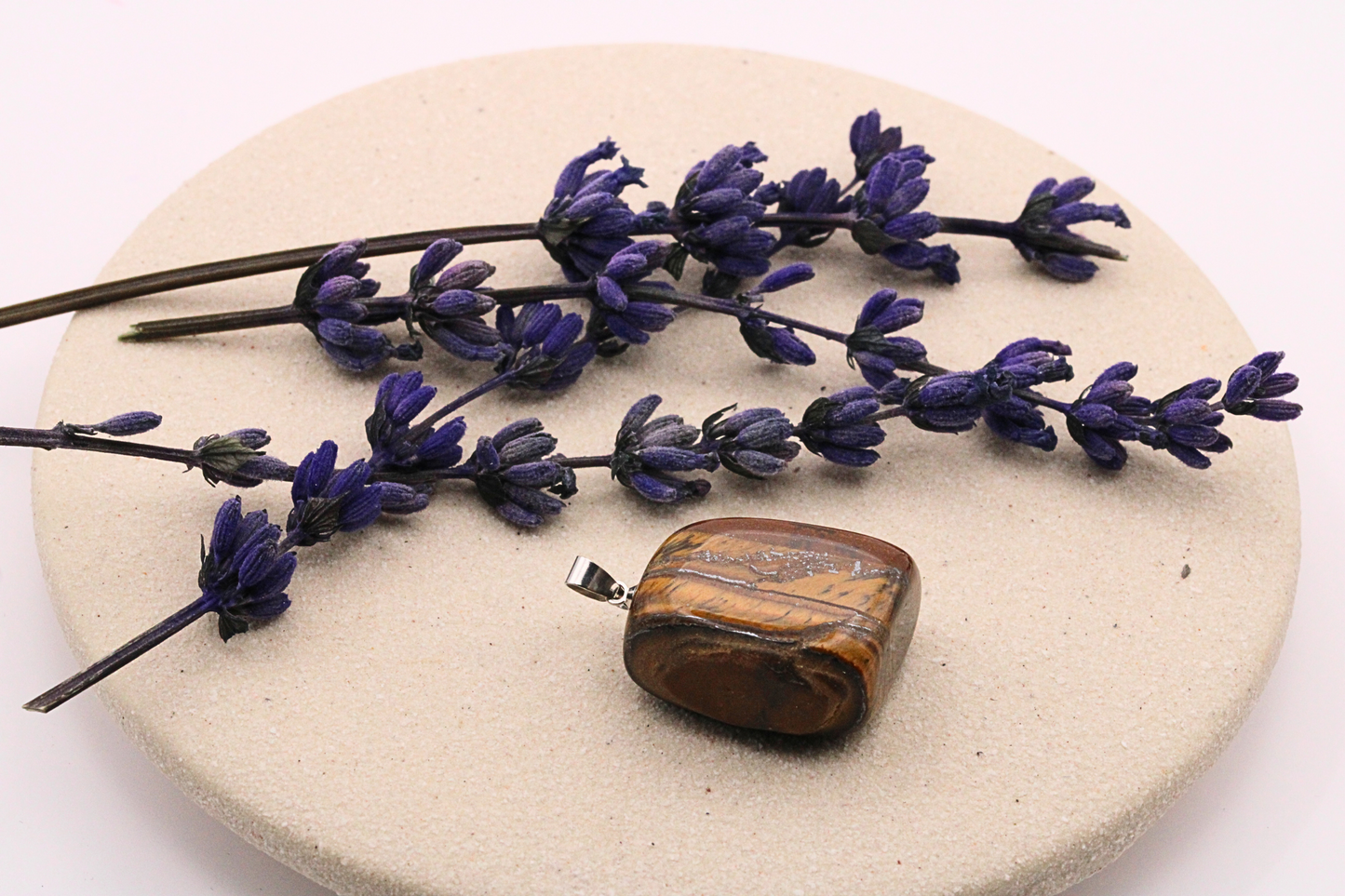 Pendentif pierre roulée en pierres naturelles