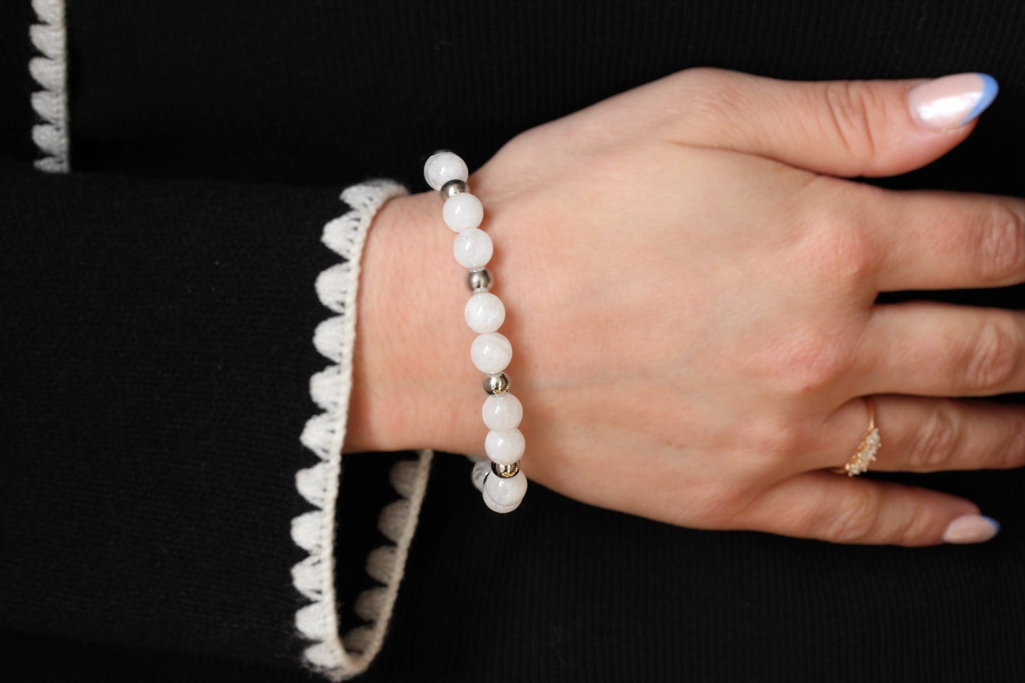 Bracelet Pierre de Lune Argent