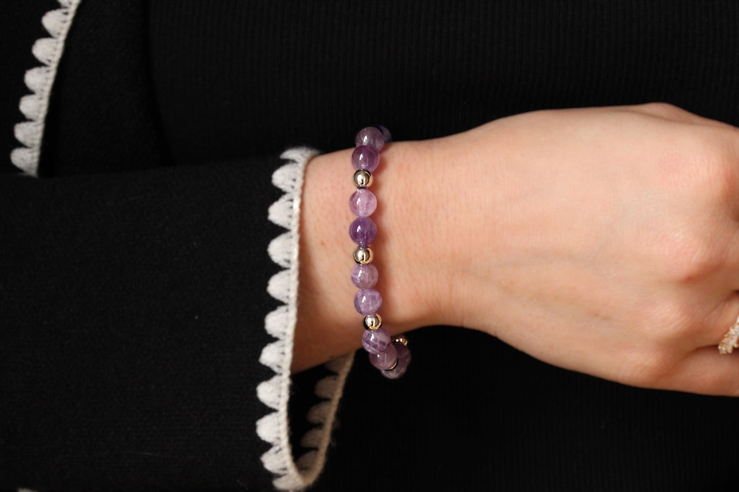 Bracelet Améthyste Argent
