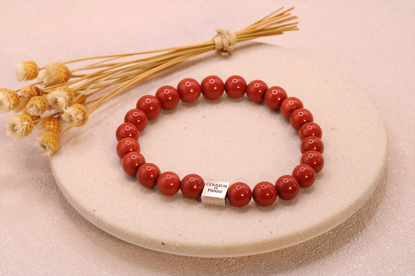 Bracelet Jaspe Rouge