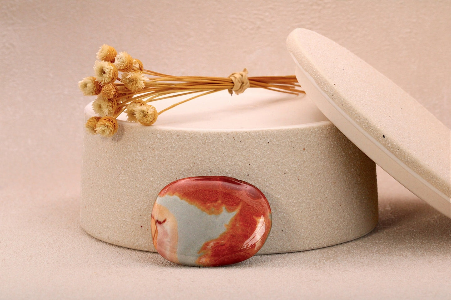 Pierre naturelle de Jaspe polychrome