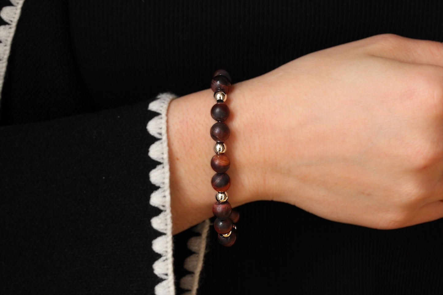 Bracelet Œil de Taureau Argent