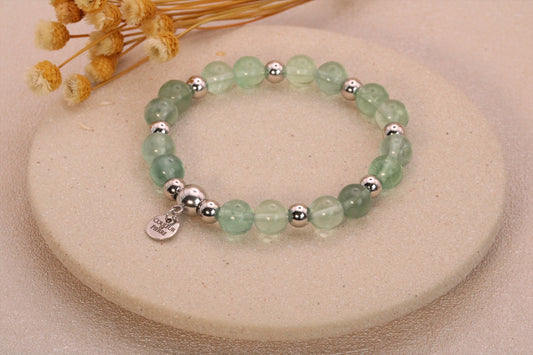 Bracelet Aventurine Verte Argent